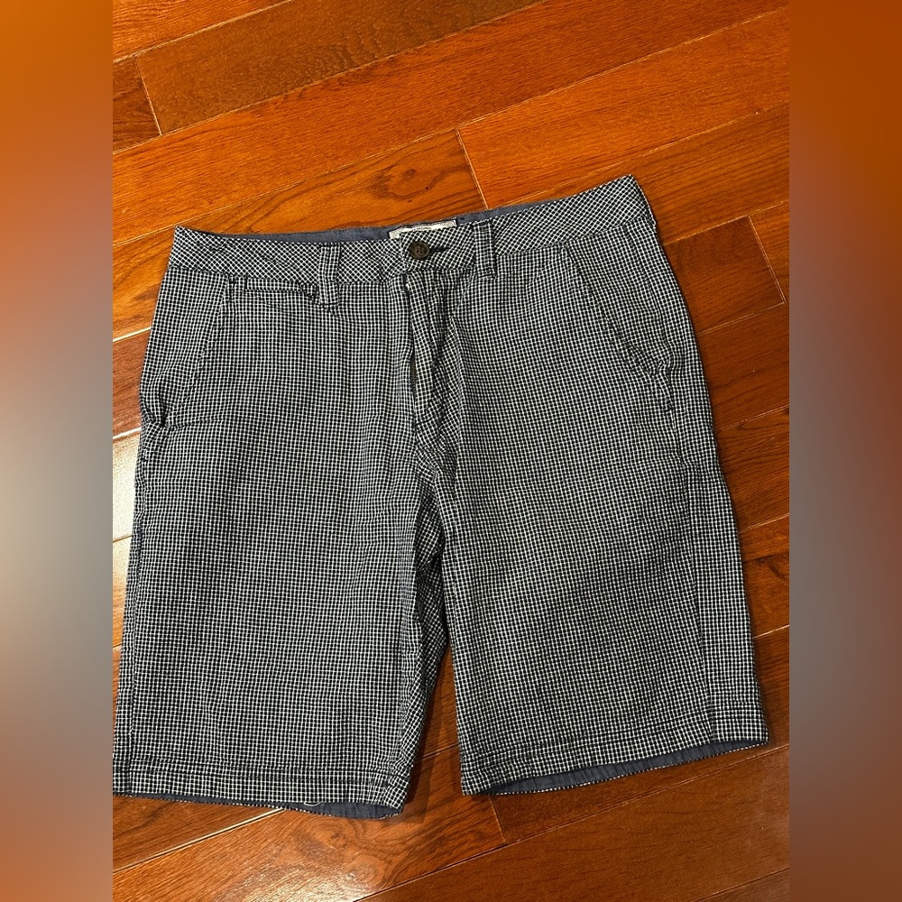 Flag & Anthem navy & white cotton shorts 30